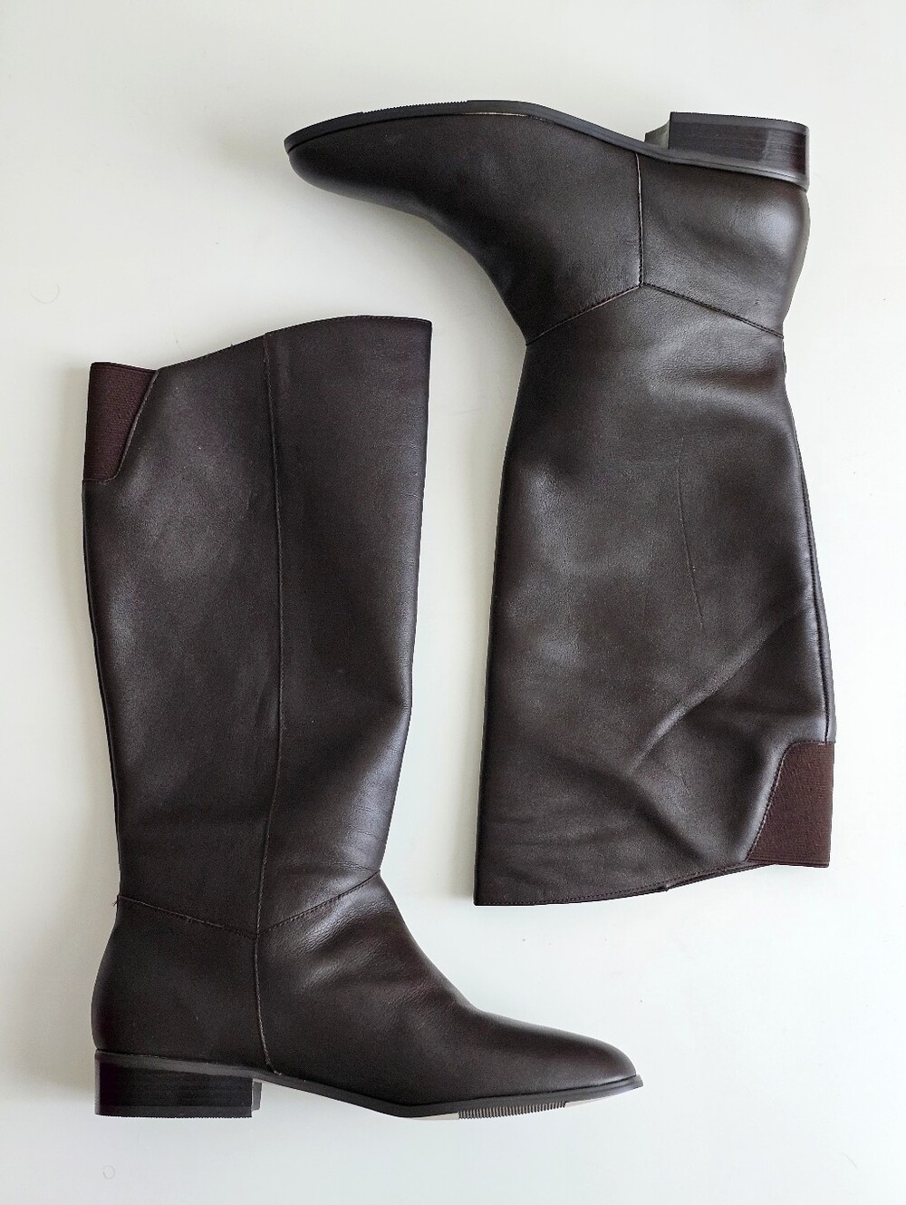 Worthington Vintage Brown Leather Knee High Riding Boots Women’s 8M NWOT